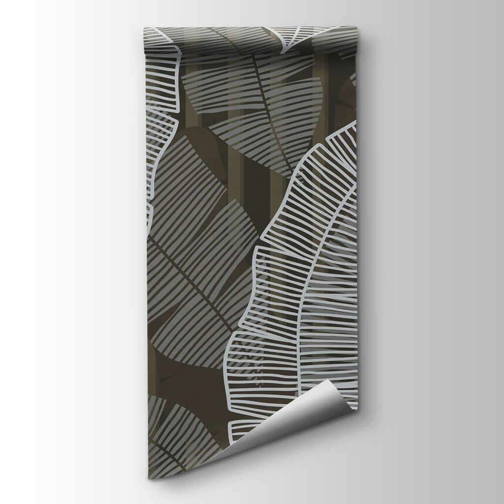 Pattern of white and gray leaves