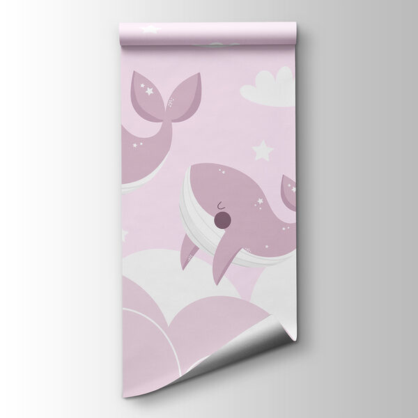 Group of whales in the sky