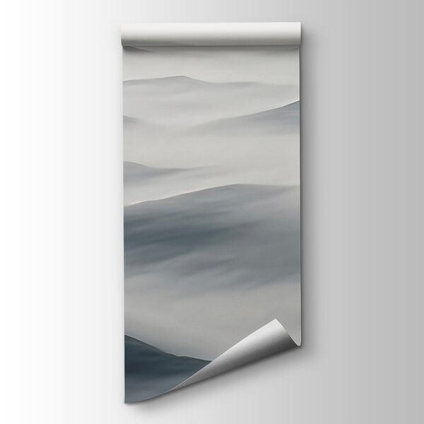 Foggy landscape with hills Foggy landscape with hills