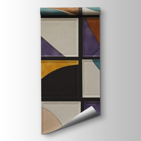 Wall with squares of different colors Wall with squares of different colors