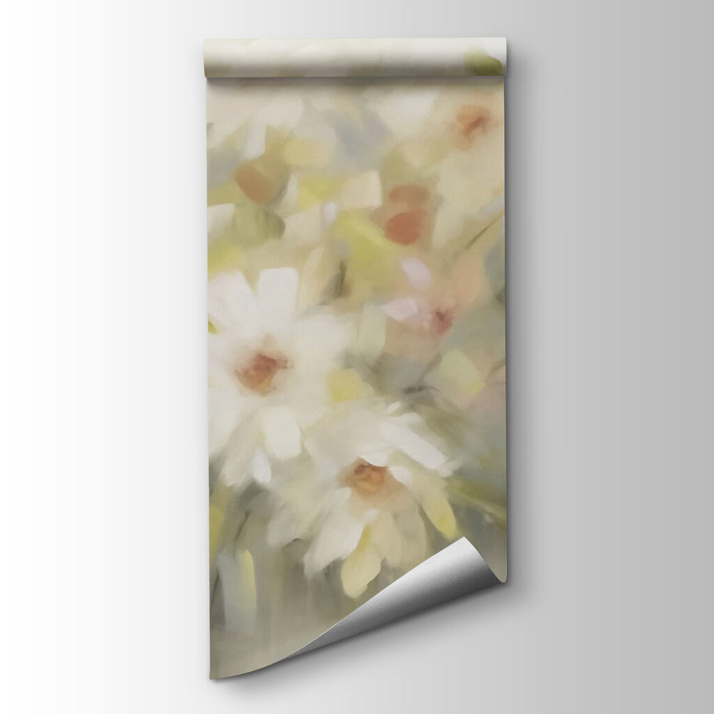 Painting of white flowers