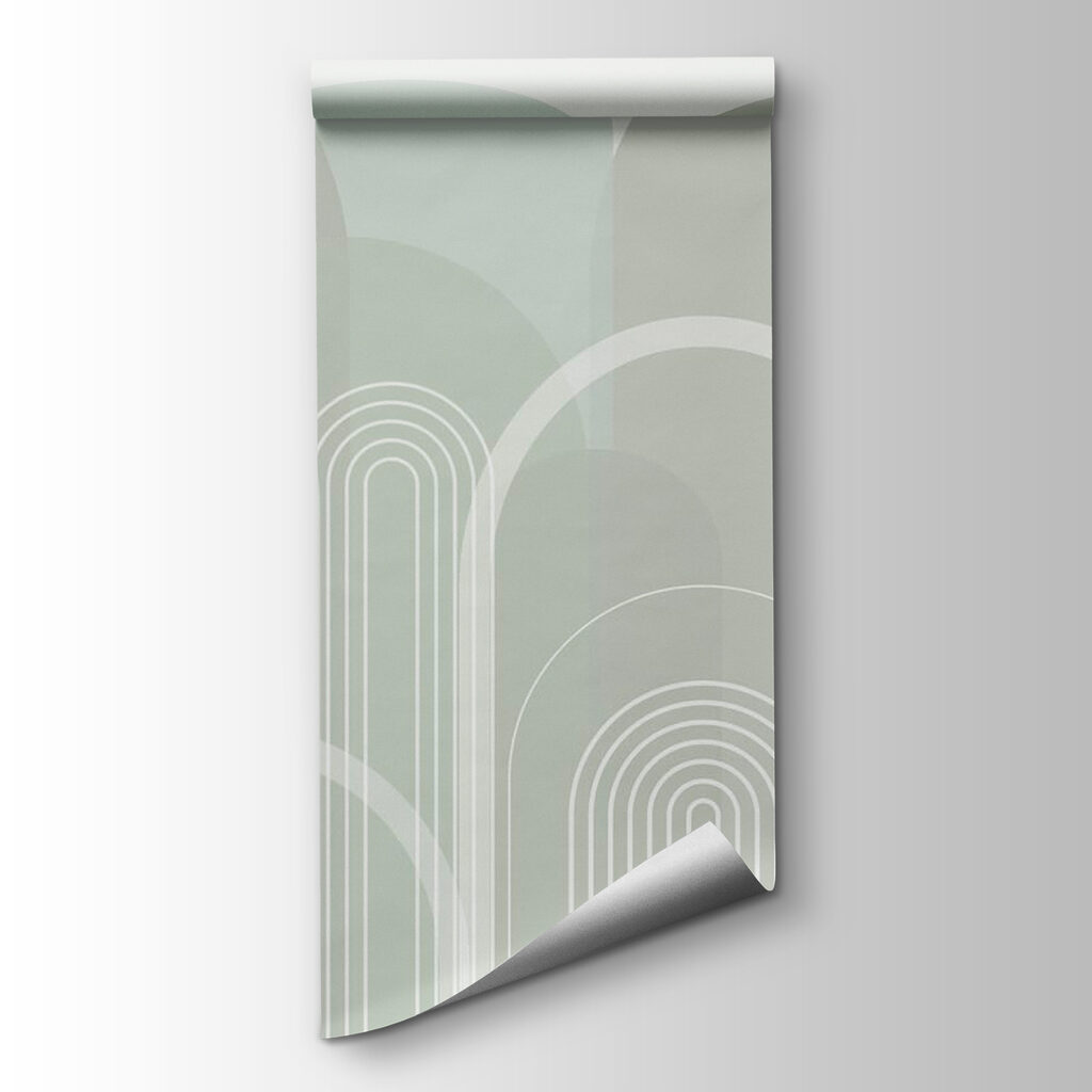 White and gray background with white lines