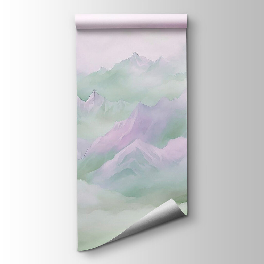 Mountain range with clouds Mountain range with clouds