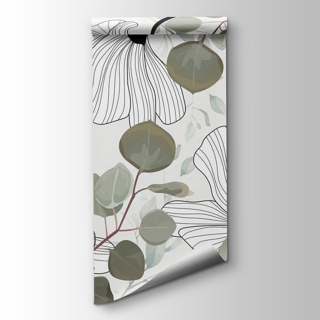 Floral pattern with leaves