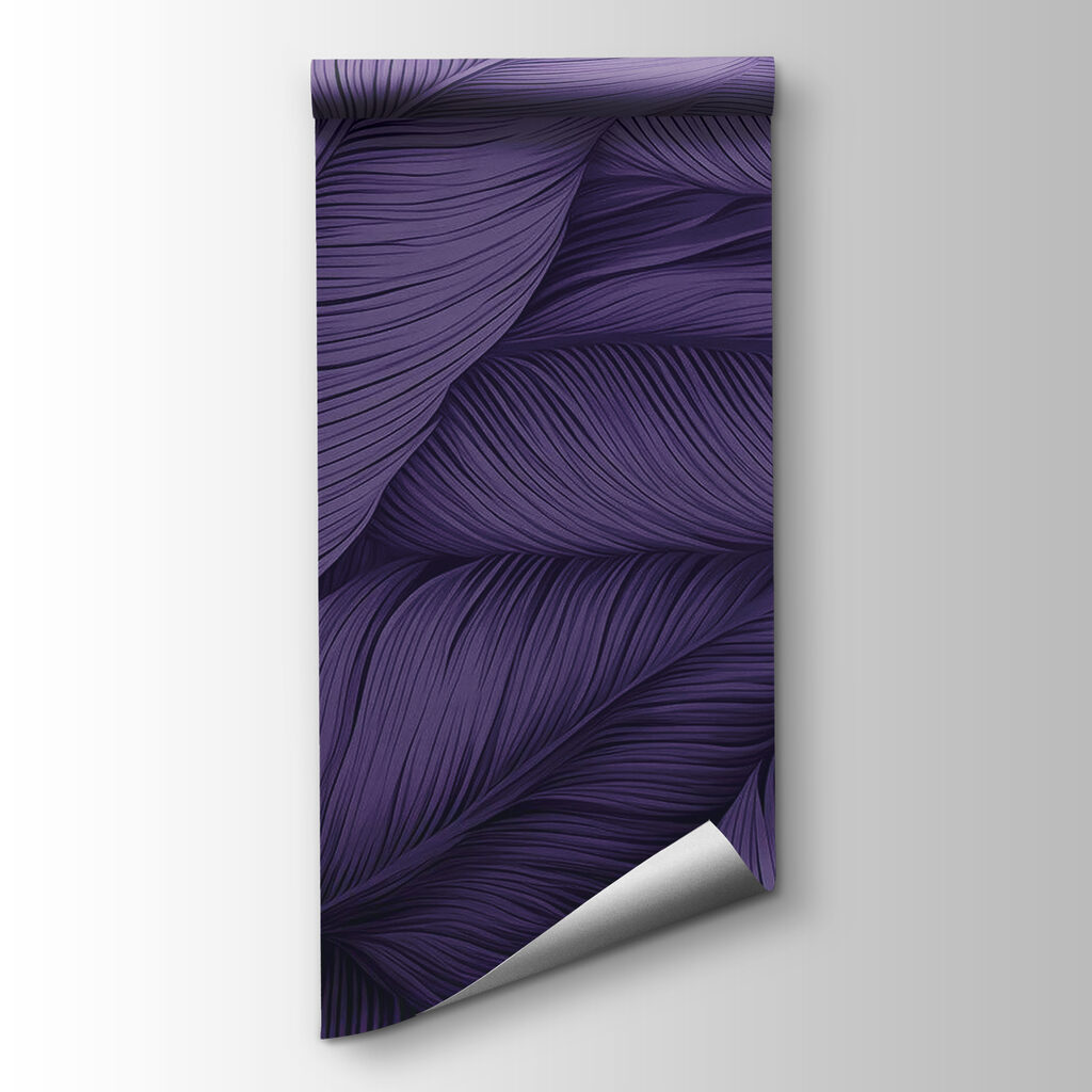 Lush leaves in deep purple hues