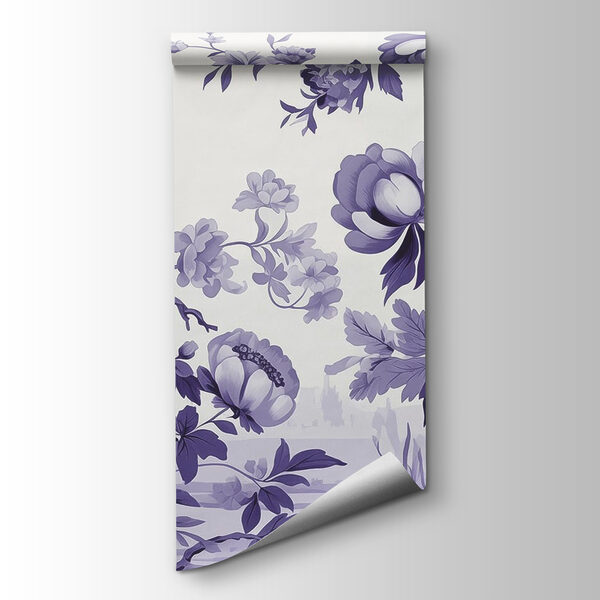 Bird on a tree branch with flowers Bird on a tree branch with flowers