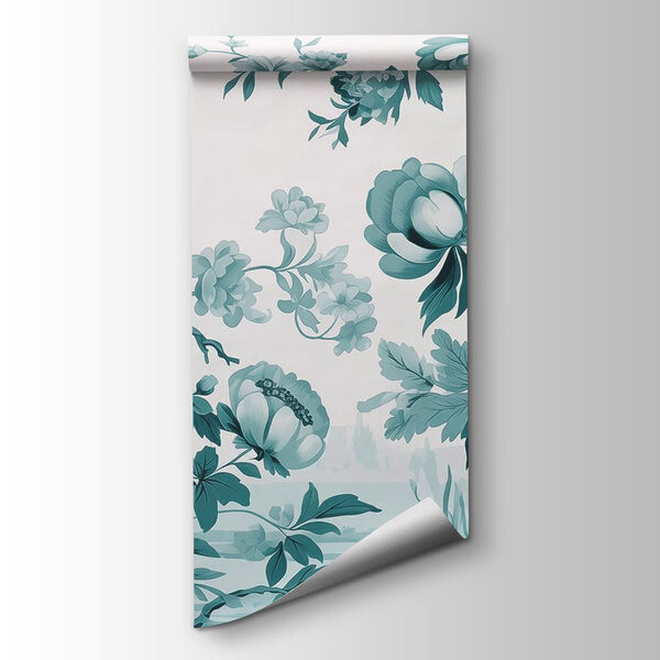 Bird on a tree branch with flowers Bird on a tree branch with flowers