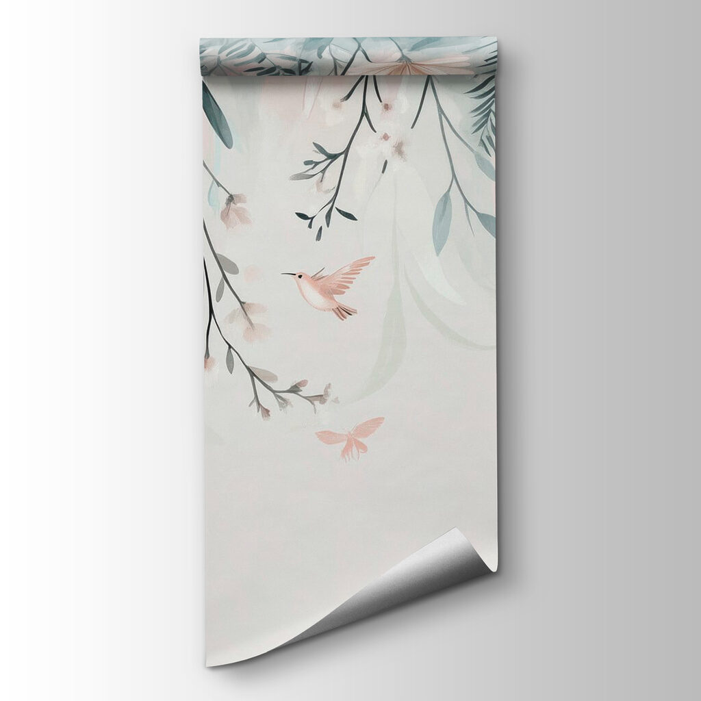 Bird flying over flowers Bird flying over flowers