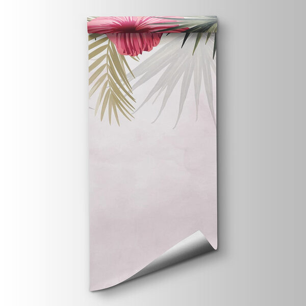 Group of flowers and leaves