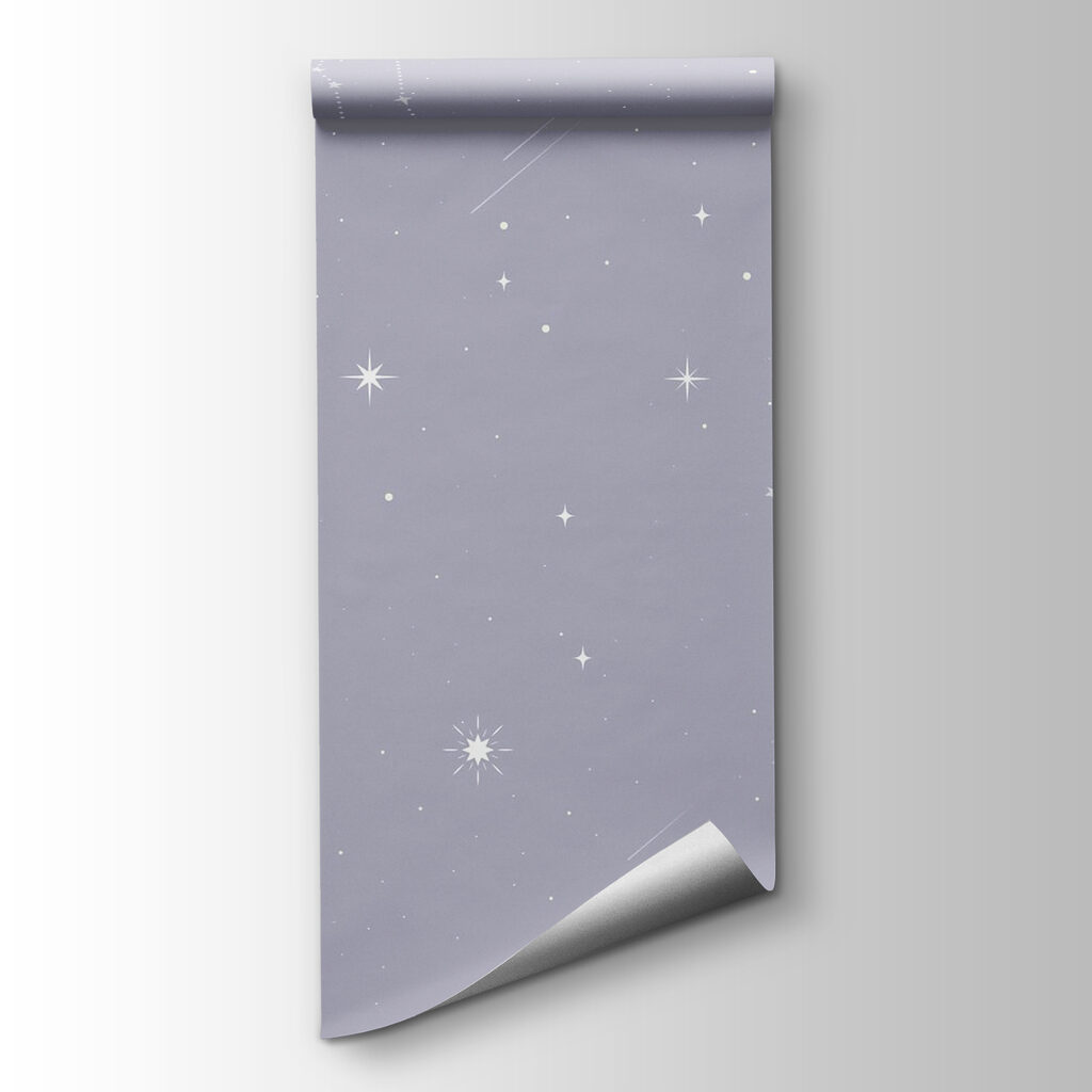 Moon and stars in the sky