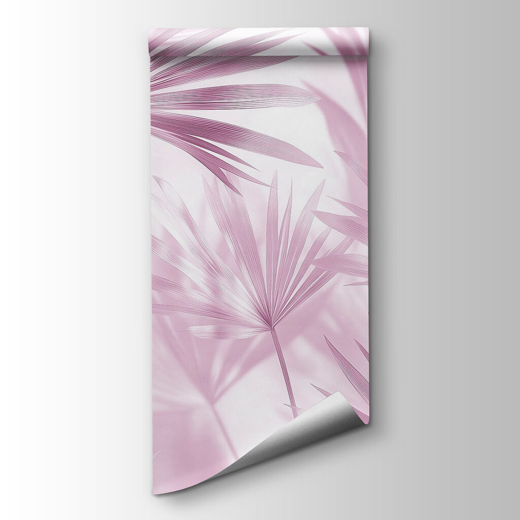 Soft pastel leaves creating gentle shadows