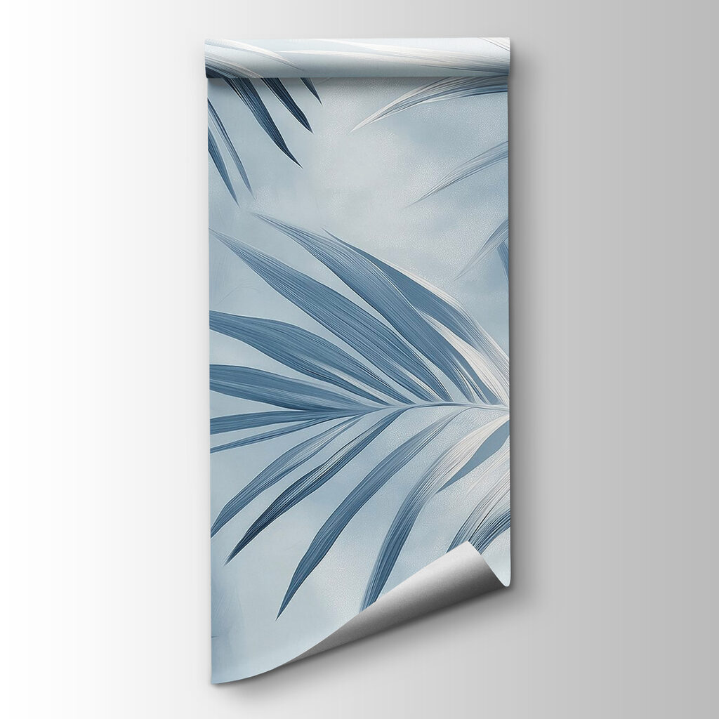 Soft leaves in cool tones