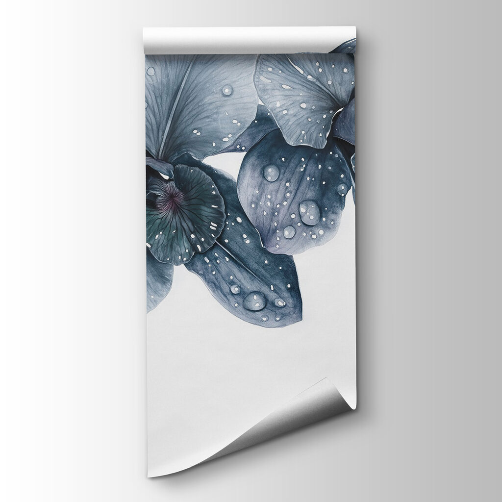 Delicate blooms with dew drops