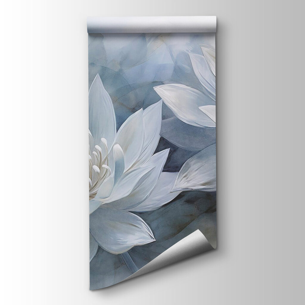 Painting of white flowers