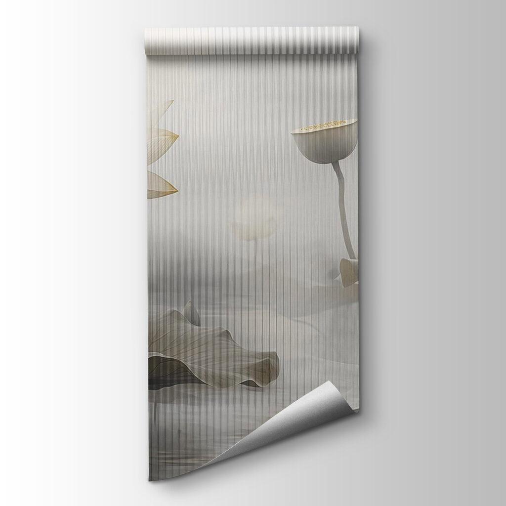 Painting of flowers and leaves