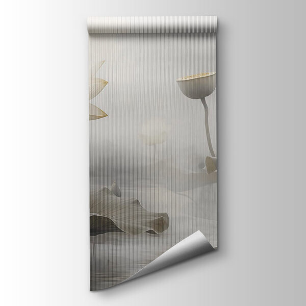 Painting of flowers and leaves