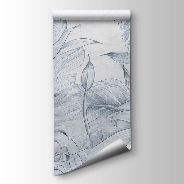 Drawing of leaves and flowers