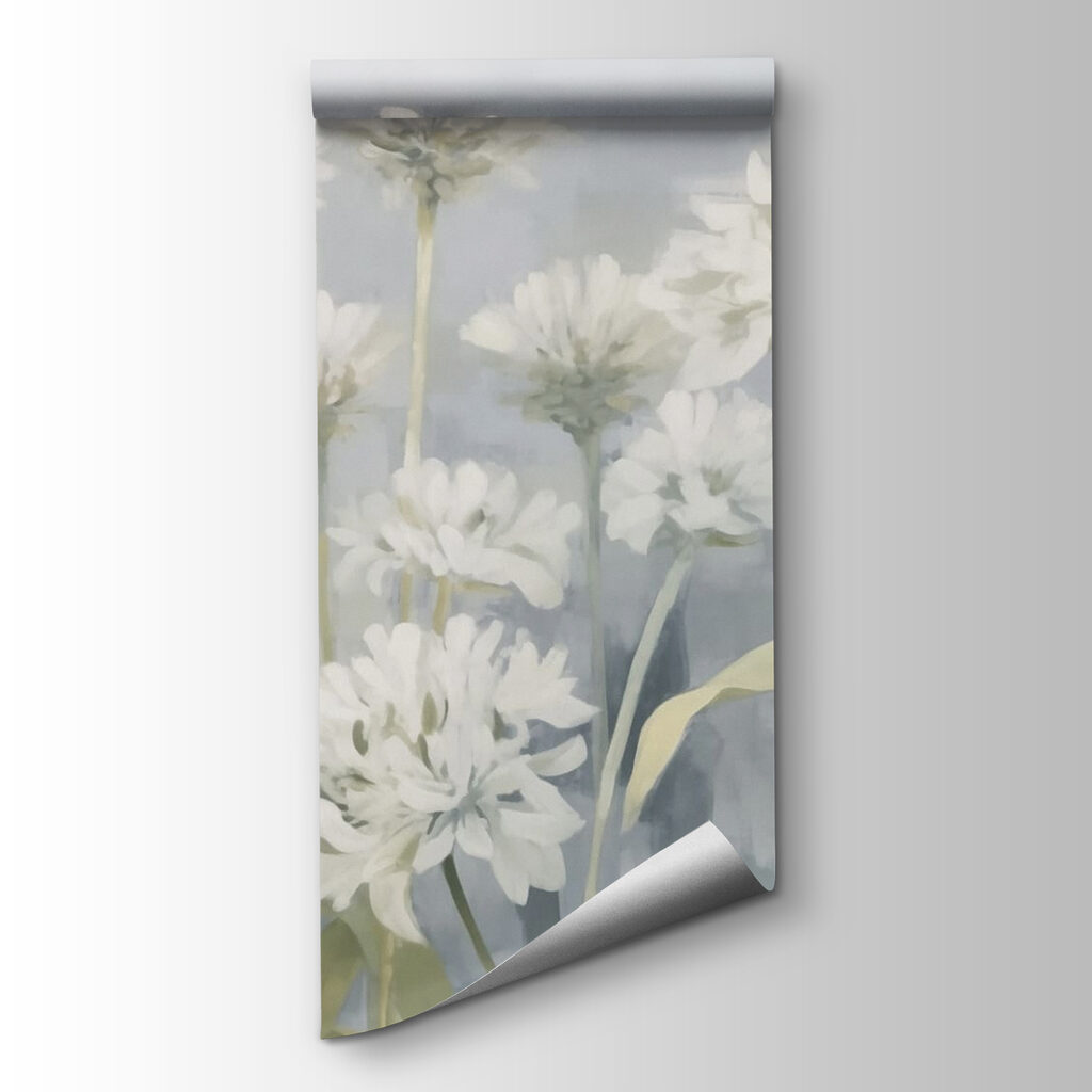Painting of white flowers