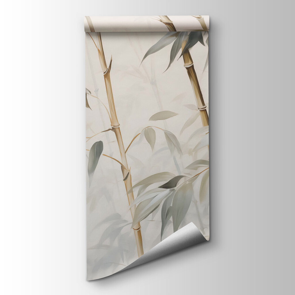 Bamboo in soft, serene tones Bamboo in soft, serene tones