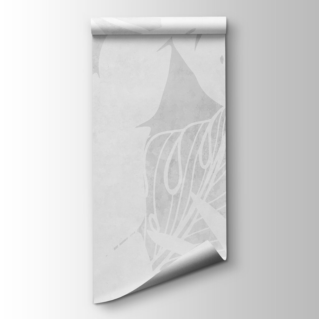 White background with leaves White background with leaves