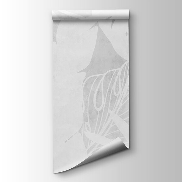 White background with leaves White background with leaves