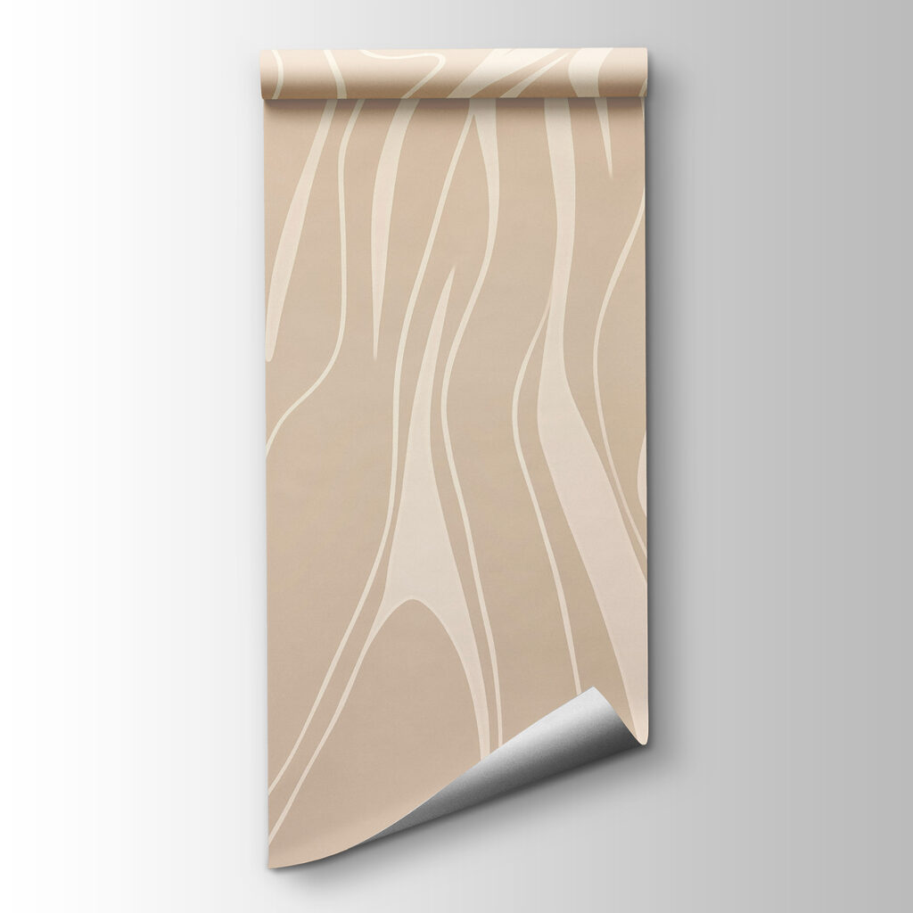 White lines on a tan surface