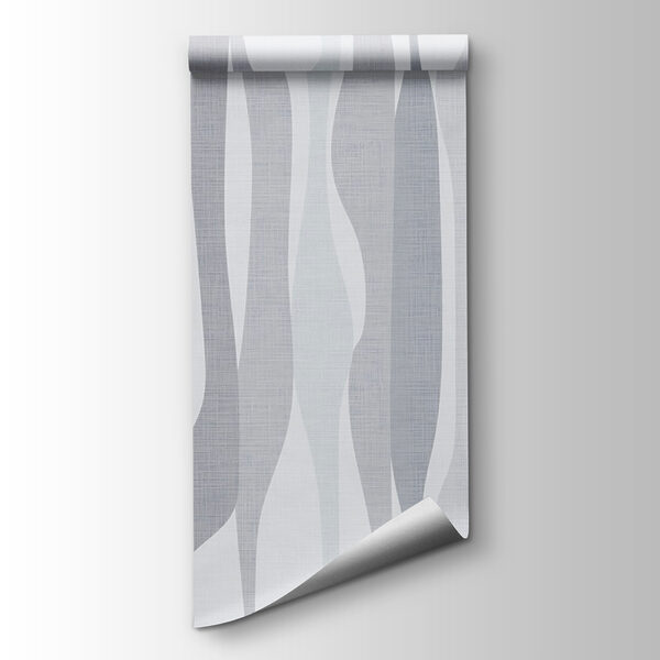 White and grey fabric with a pattern