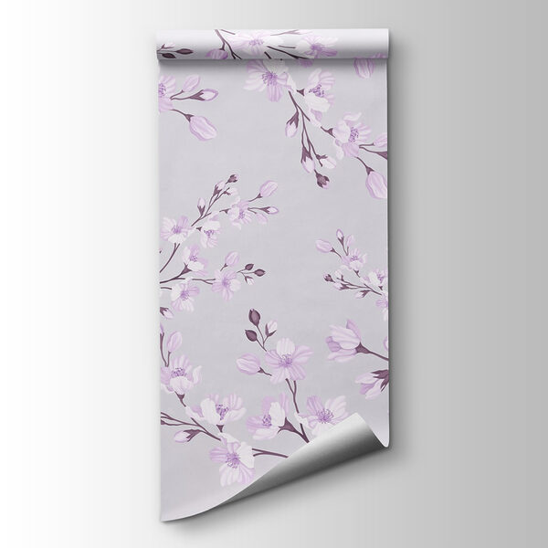 Pattern of flowers on a white background