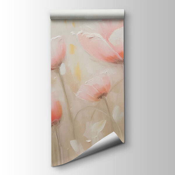 Painting of pink flowers