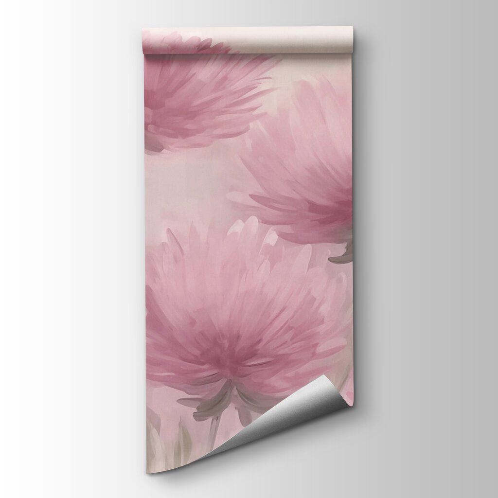 Painting of pink flowers