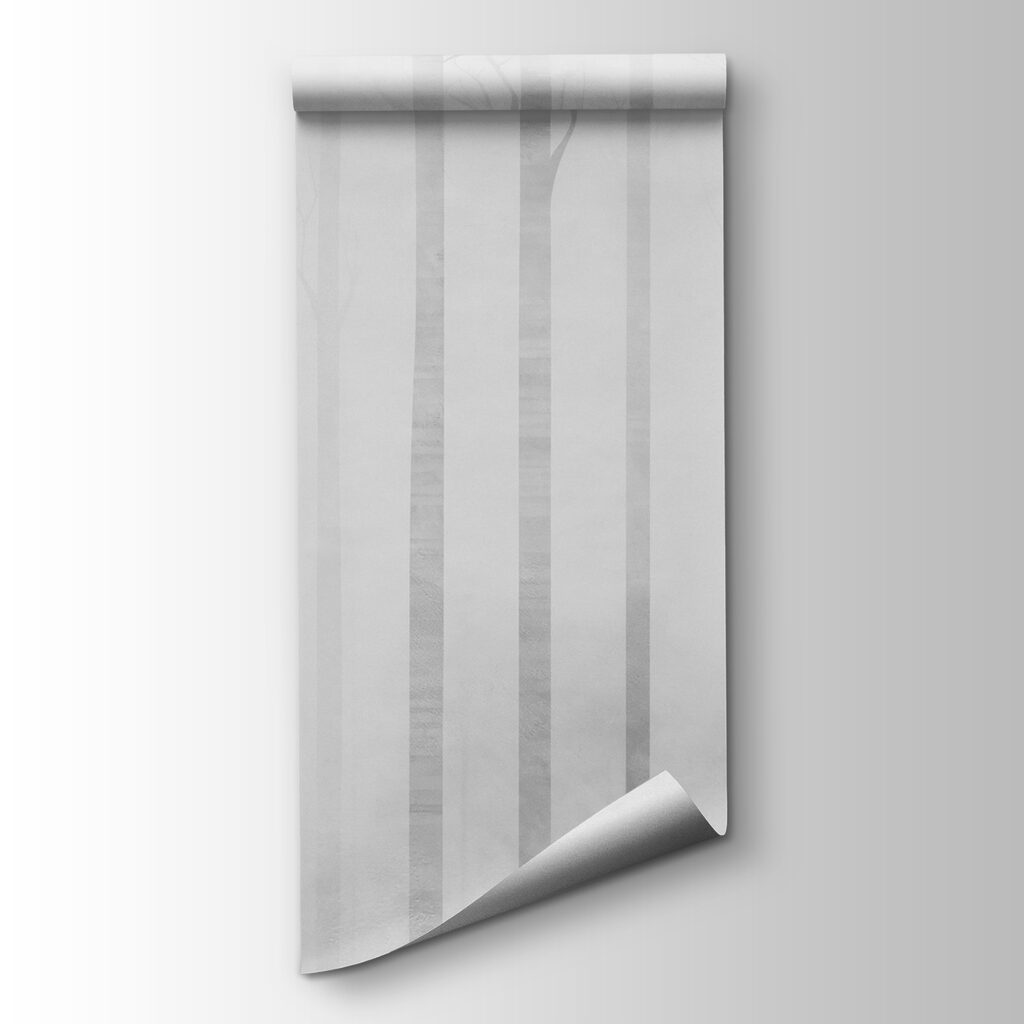 Group of trees in fog