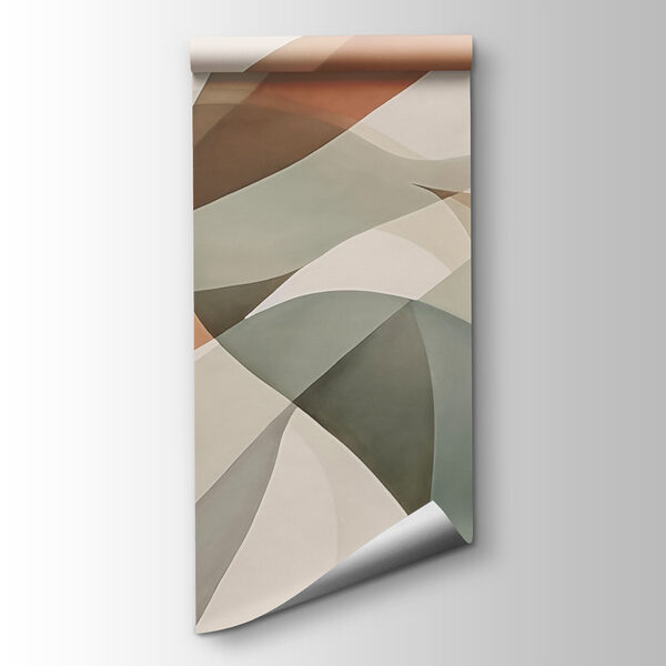 Abstract waves in soft colors