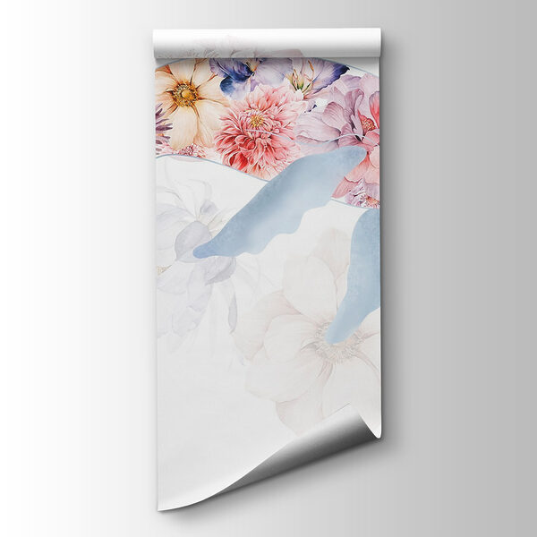 Dolphin with flowers on it