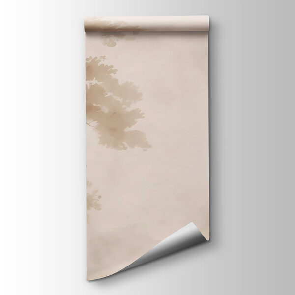 Tree in fog with water