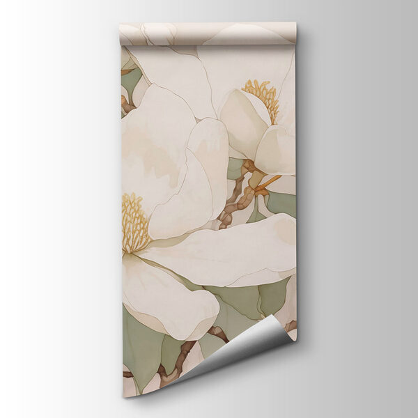 Painting of white flowers