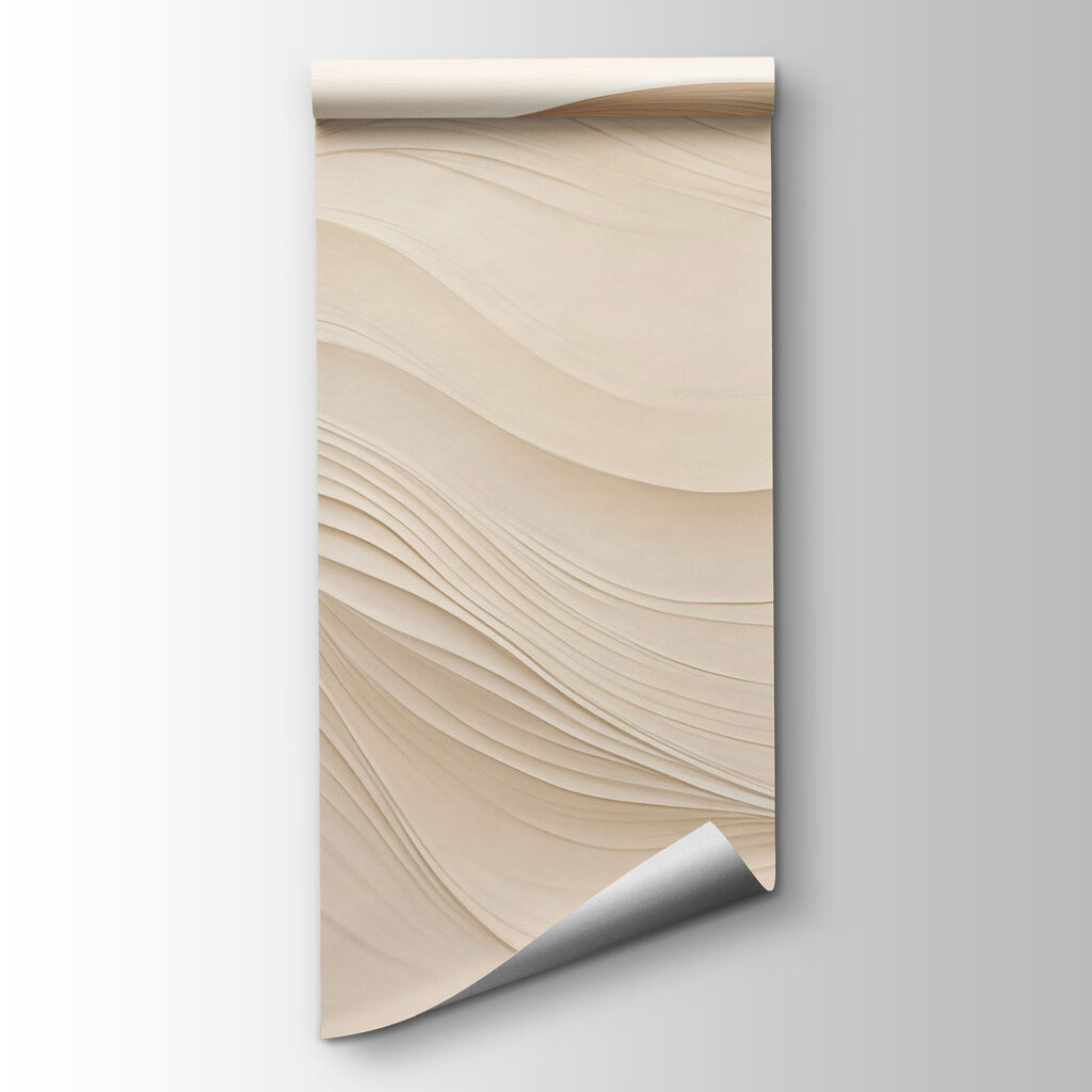 White wavy lines on a white surface White wavy lines on a white surface