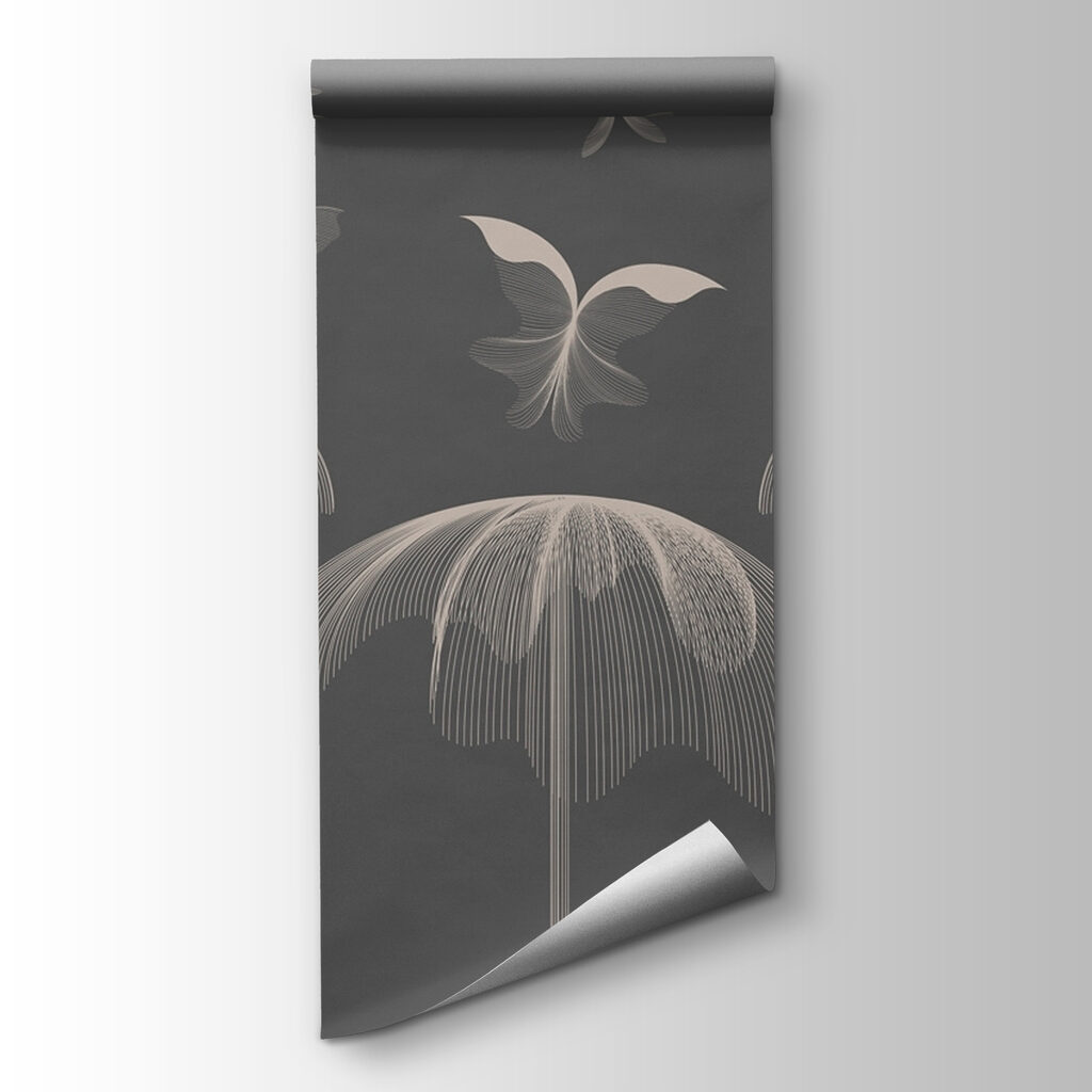 Butterflies and butterflies flying in the sky