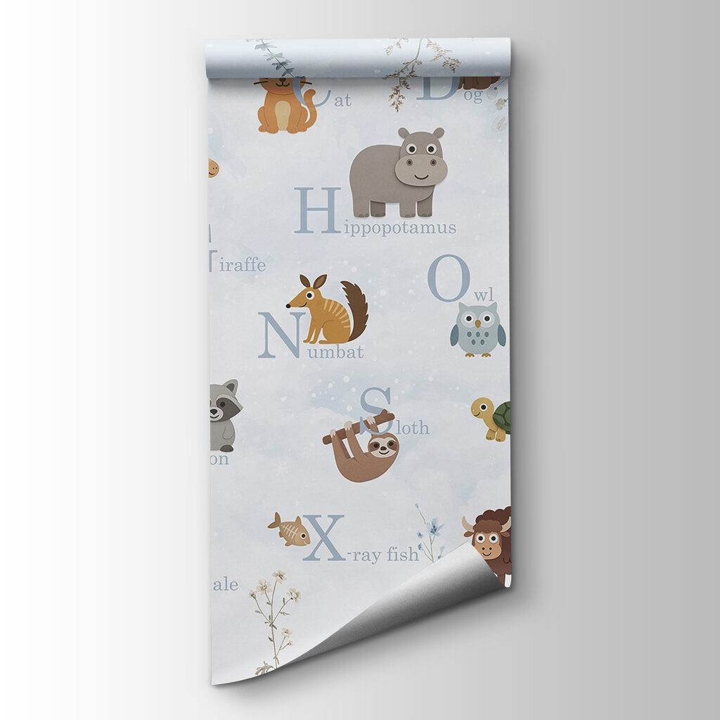 Group of animals with letters