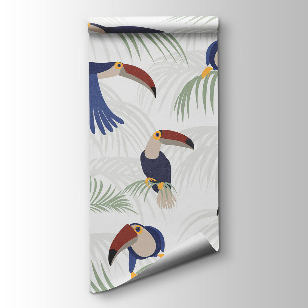 Pattern of birds and plants Pattern of birds and plants