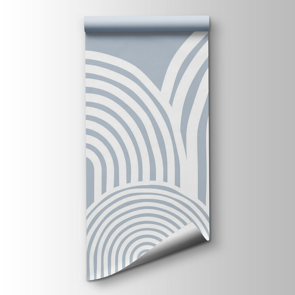 White and gray background with white lines