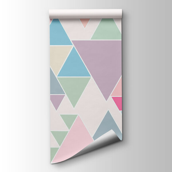 Group of triangles in different colors