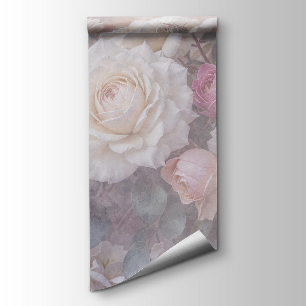 Group of white and pink roses Group of white and pink roses