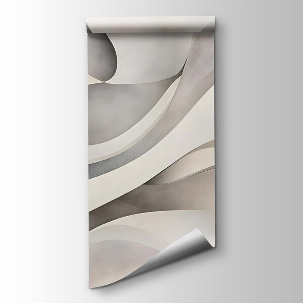 White and grey wavy shapes White and grey wavy shapes