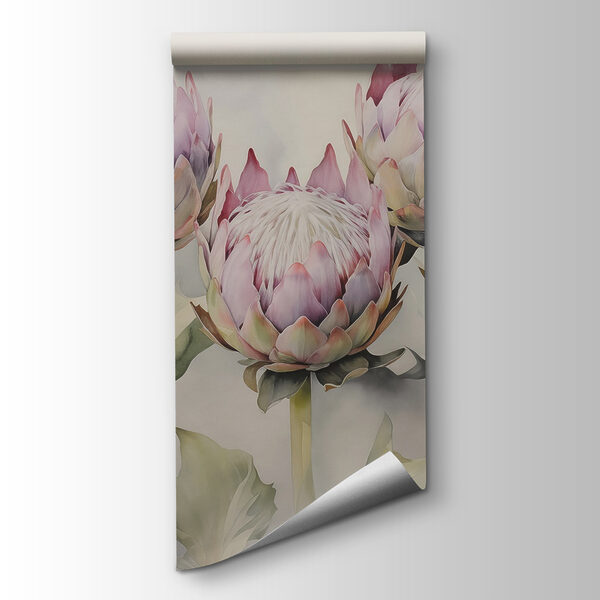 Group of flowers with leaves