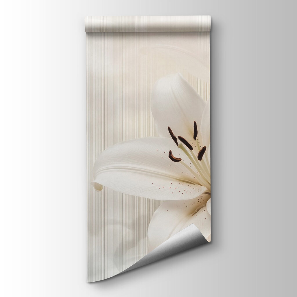 Elegant white lilies in soft hues