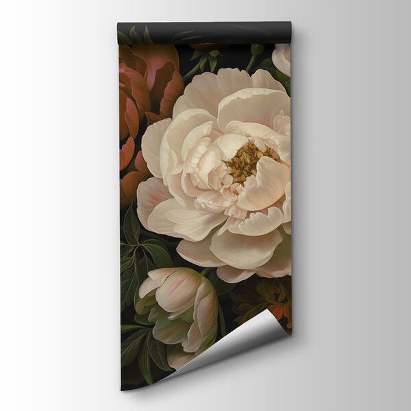 Group of flowers on a black background Group of flowers on a black background