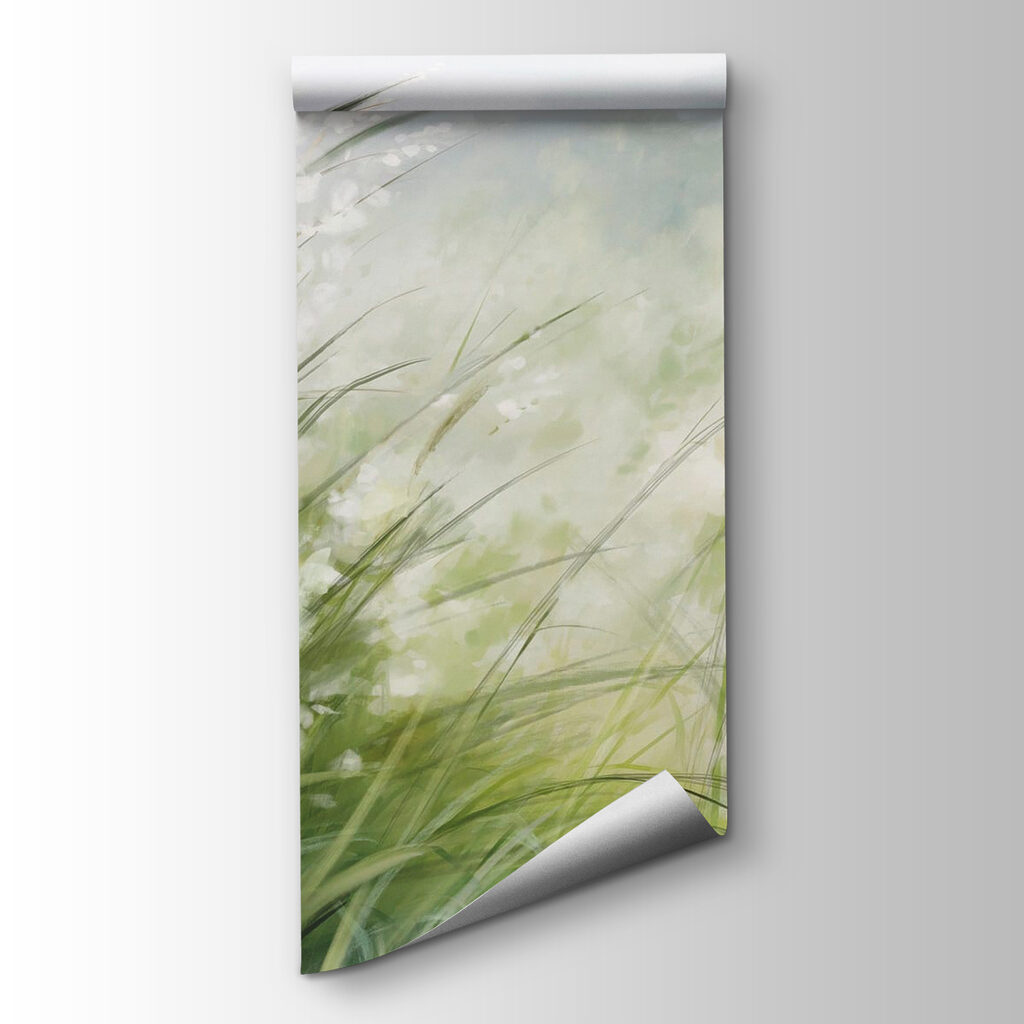 Painting of a field of grass