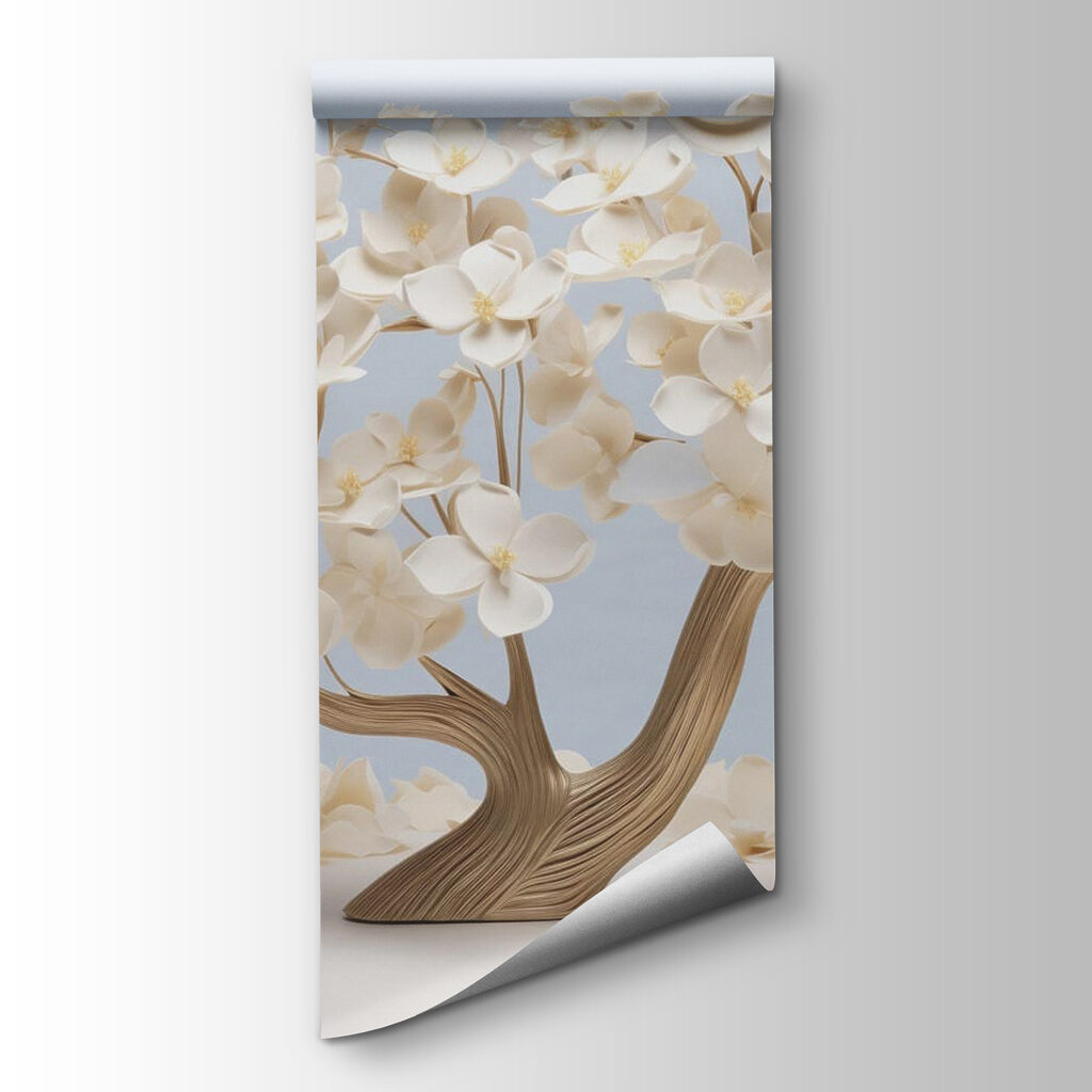 Tree with white flowers