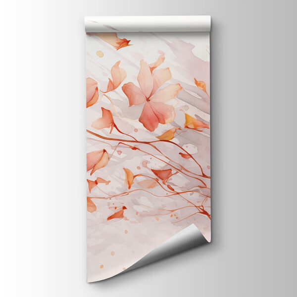 Painting of flowers and leaves Painting of flowers and leaves