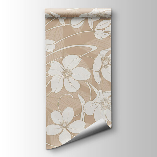 Delicate floral patterns in soft tones
